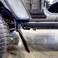 Extra Large Front Mud Flaps for Jeep Wrangler, Gladiator with OEM Rock Rails (2018-2025)