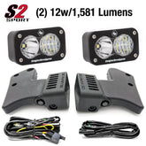 Ford Bronco & Raptor (2021–2025) Adjustable Ditch Light Kit – Off-Road S2 Sport & Pro LED Pods – Housings Compatible with Baja Designs