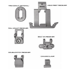 Rear Cargo Cover Mounting Kit for Jeep Wrangler JL 4-Door (2018-2024)