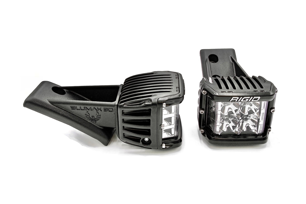 BluMak3D Roof Light Pod Brackets with Rigid D-SS Pro Spot for Ford Bronco