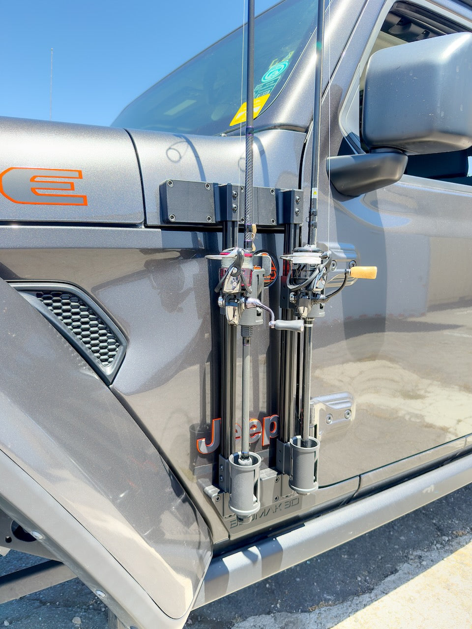 Modular Rail System Accessory- Saltwater Fishing Rod Holder Driver Side Modular Rail System Accessory- Saltwater Fishing Rod Holder Driver Side