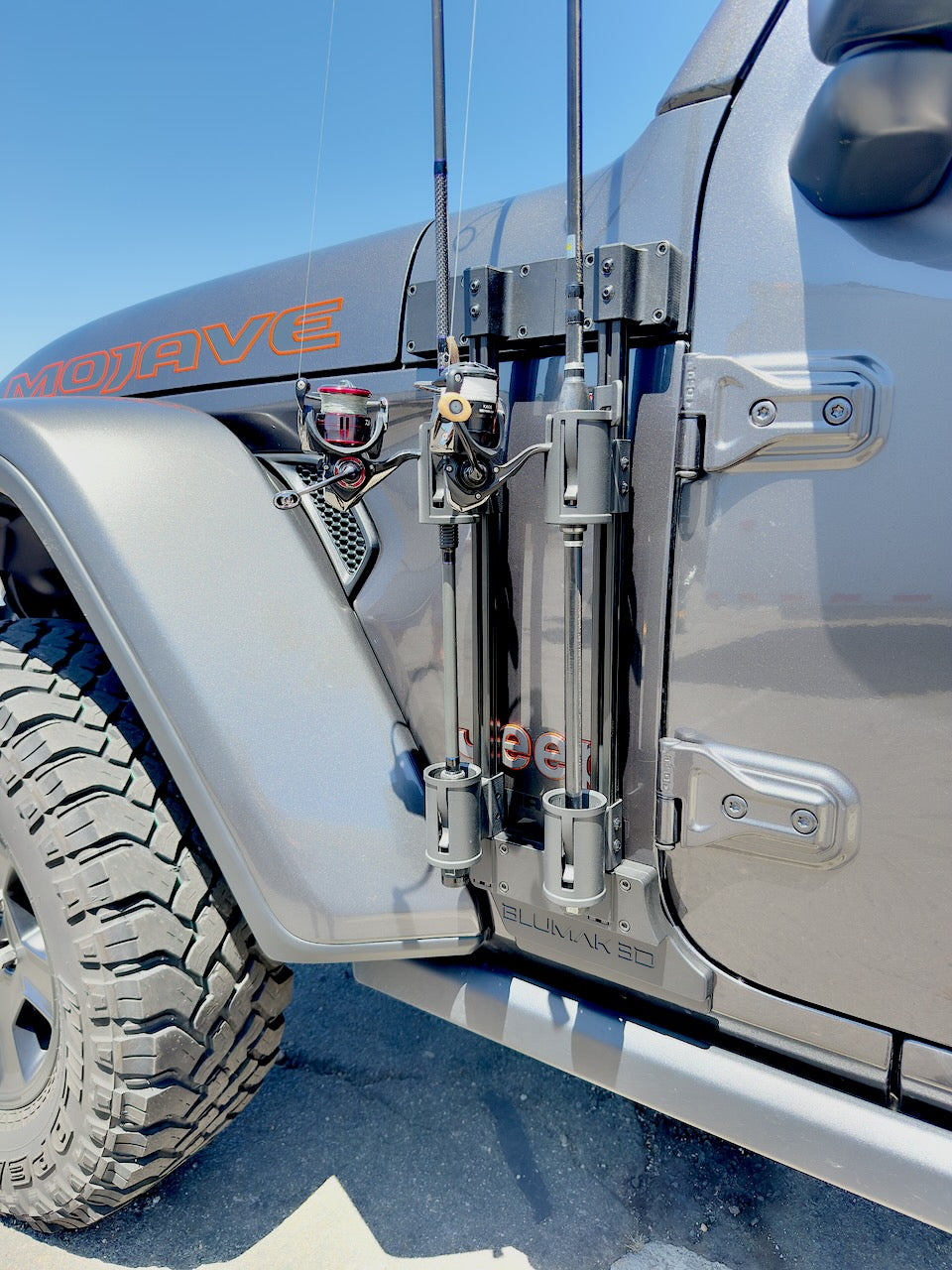 Modular Rail System Accessory- Saltwater Fishing Rod Holder Driver Side Modular Rail System Accessory- Saltwater Fishing Rod Holder Driver Side