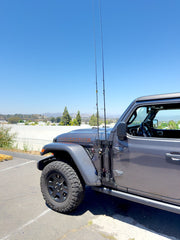 Rail Mount Fishing Rod Holder for Jeep Wrangler JL & Gladiator JT  BluMak3D