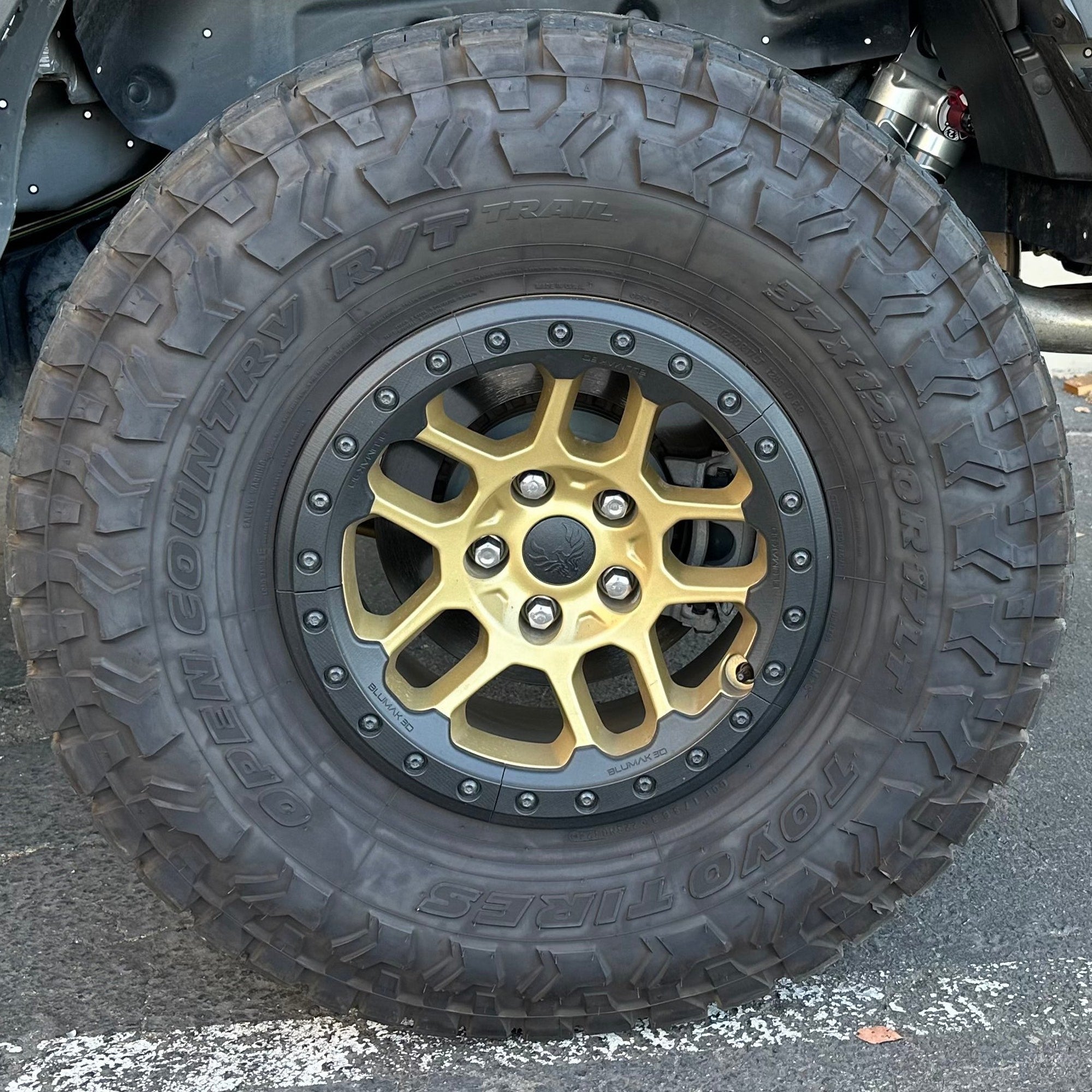 Jeep Rash Guard Wheel Rash Bash Guard Kit fits Jeep Mopar Bead Lock 17