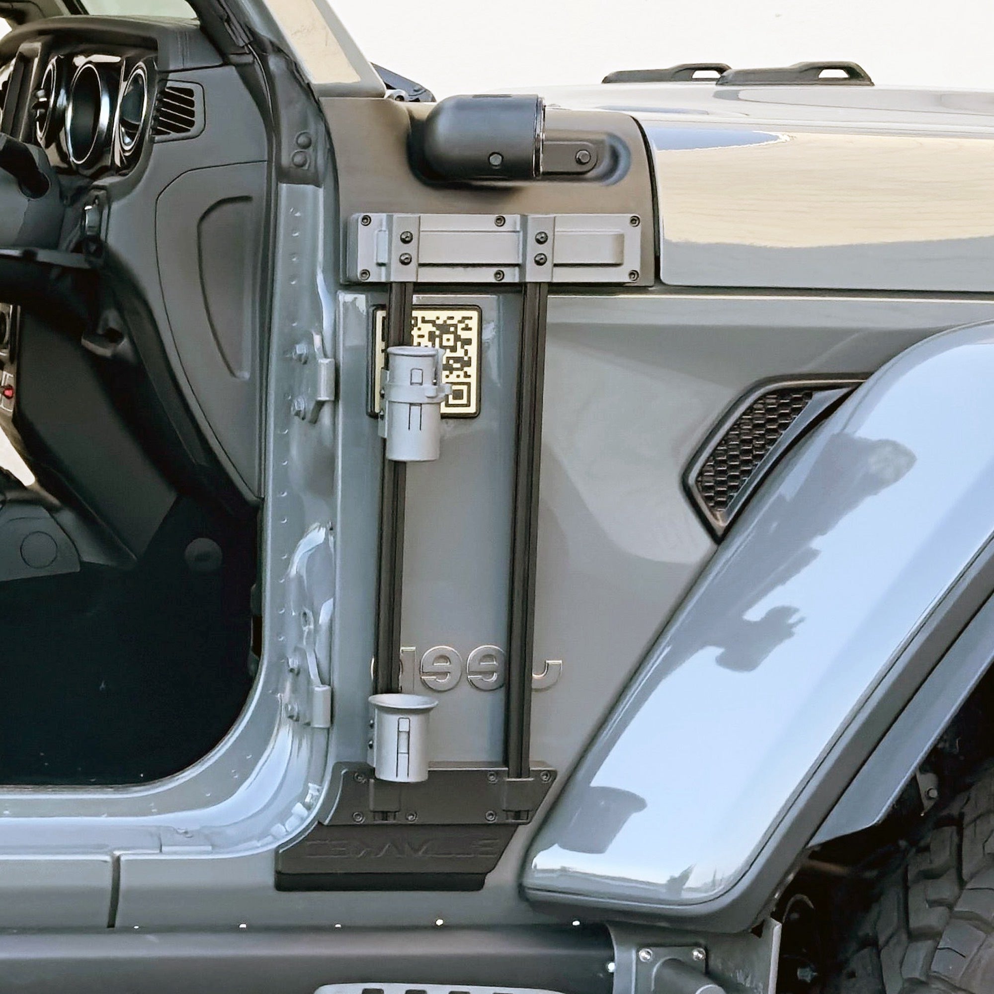 jeep renegade fishing rod holder Modular Rail System Accessory- Saltwater Fishing Rod Holder Passenger Side